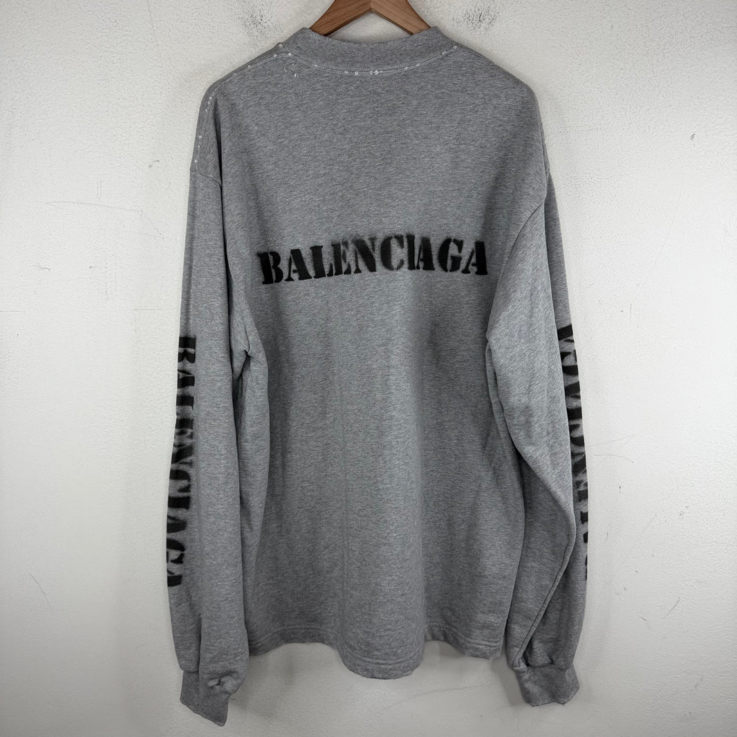 Balenciaga Sample Stencil Logo Sweatshirt