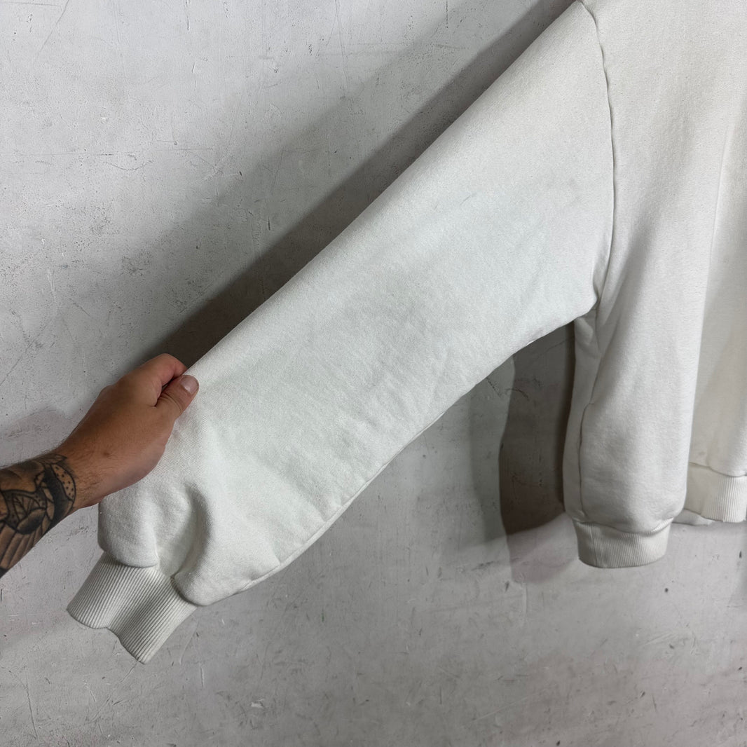 Acne Studios White Stockholm Logo Pullover Hoodie