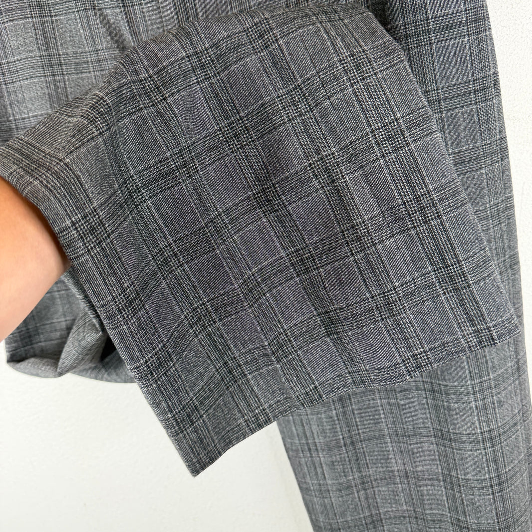 Celine Gray Plaid Trousers