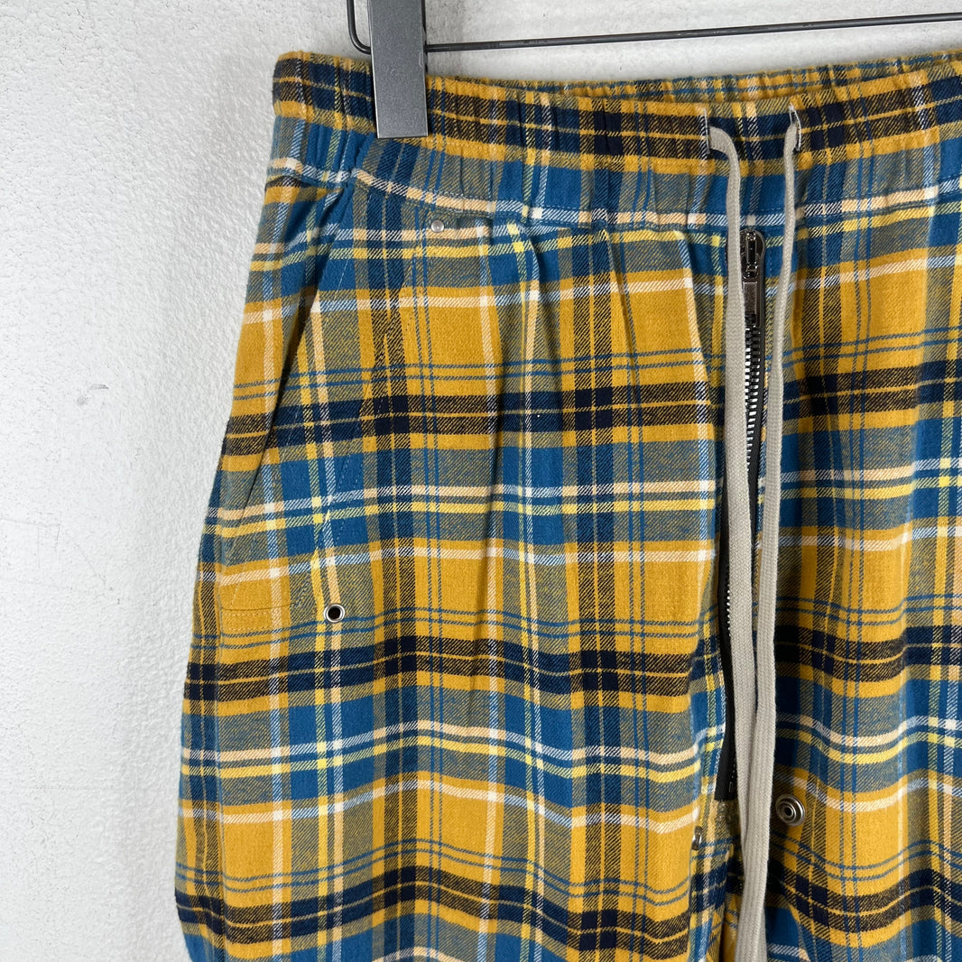 Rick Owens Acid Plaid Drop Crotch Pants