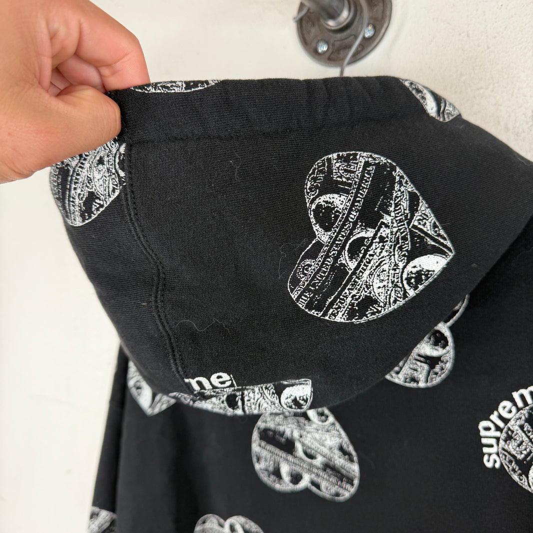 Supreme AOP Heart Dollar Hoodie