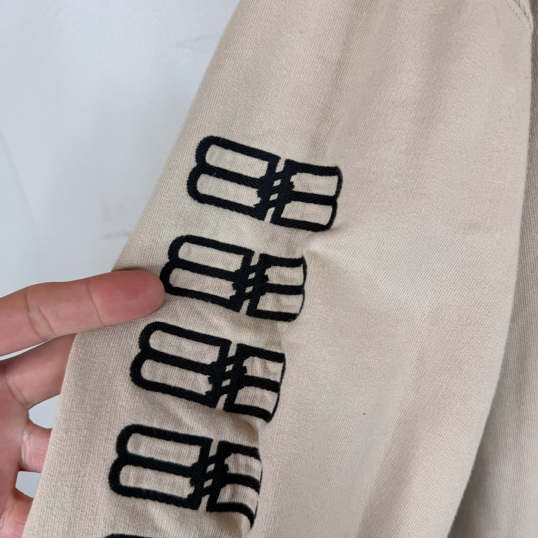 Balenciaga Beige BB Logo Hoodie