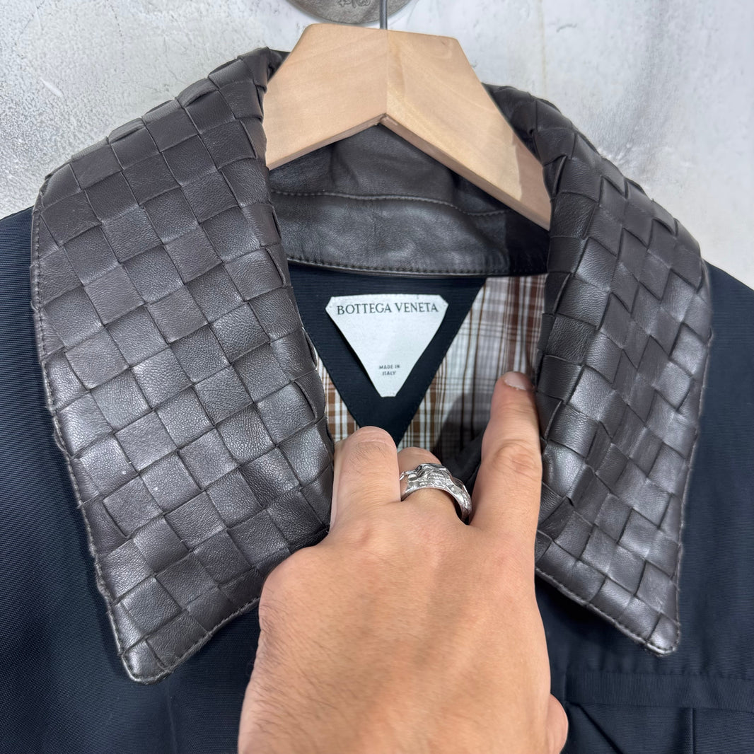 Bottega Veneta Collared Intrecciato Nylon Work Jacket