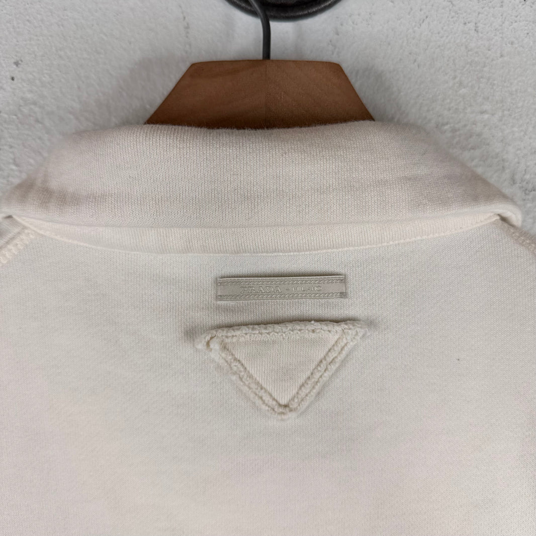 Prada Cropped Logo Polo Shirt
