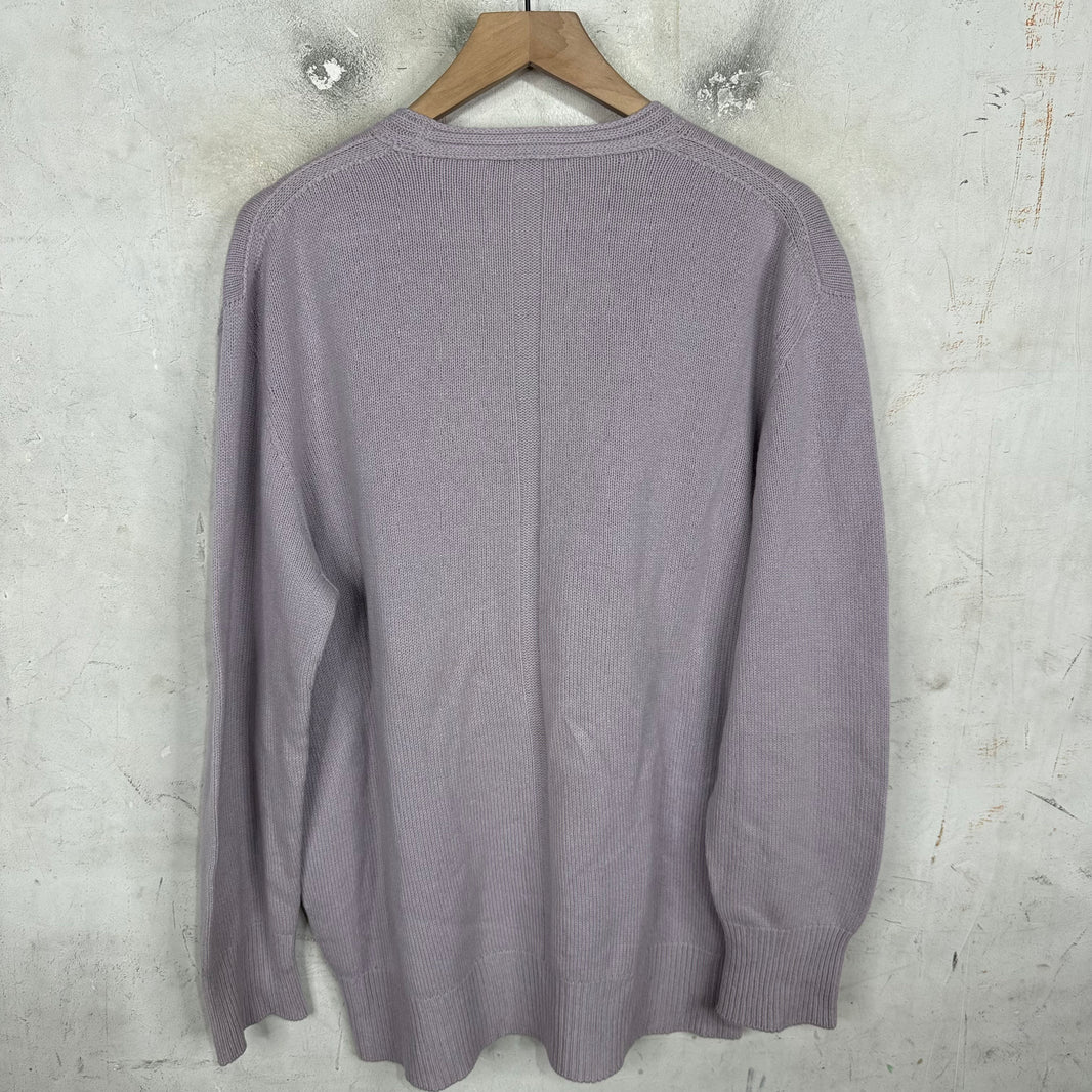 The Row Purple V Sweater