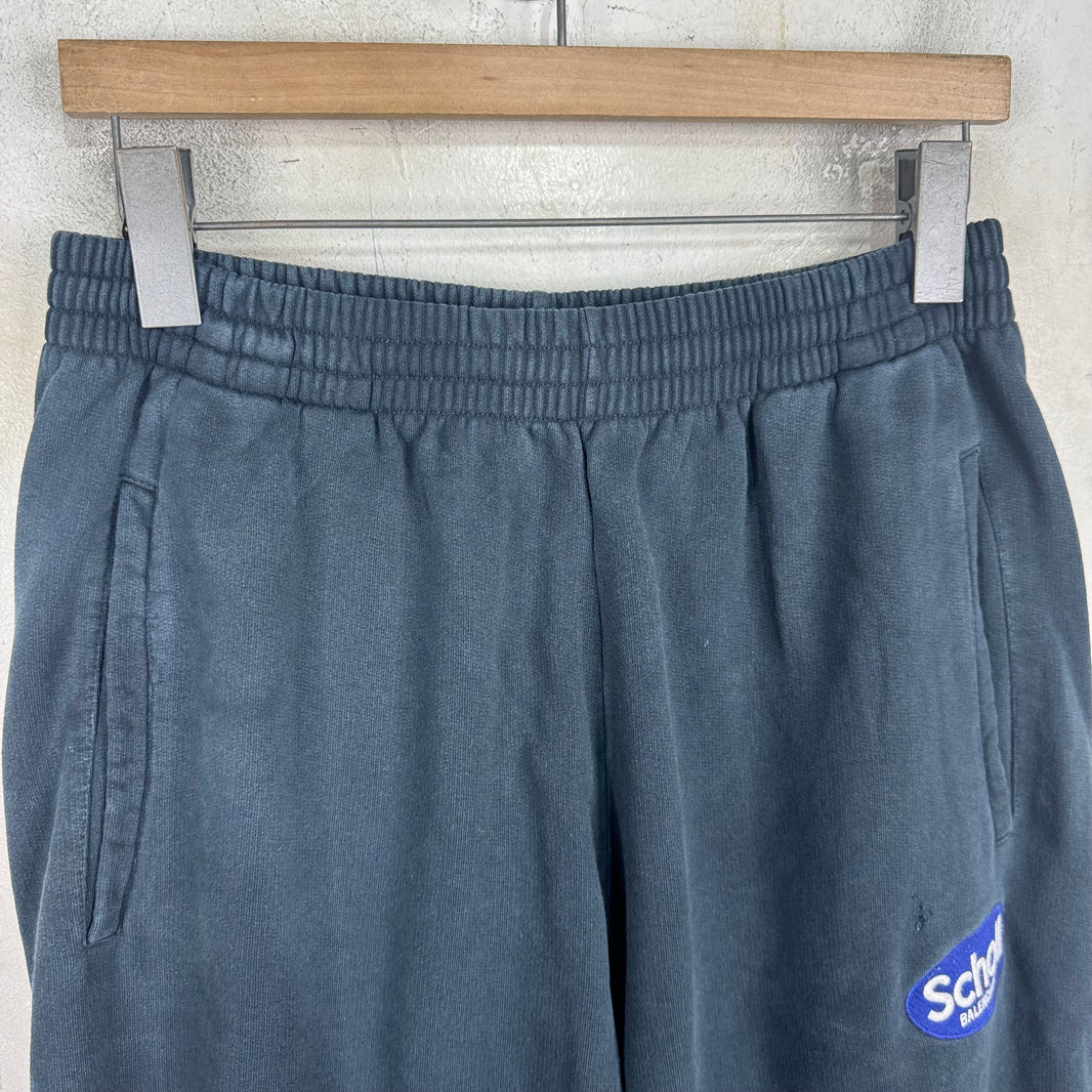 Balenciaga Navy Scholl Sweatpants