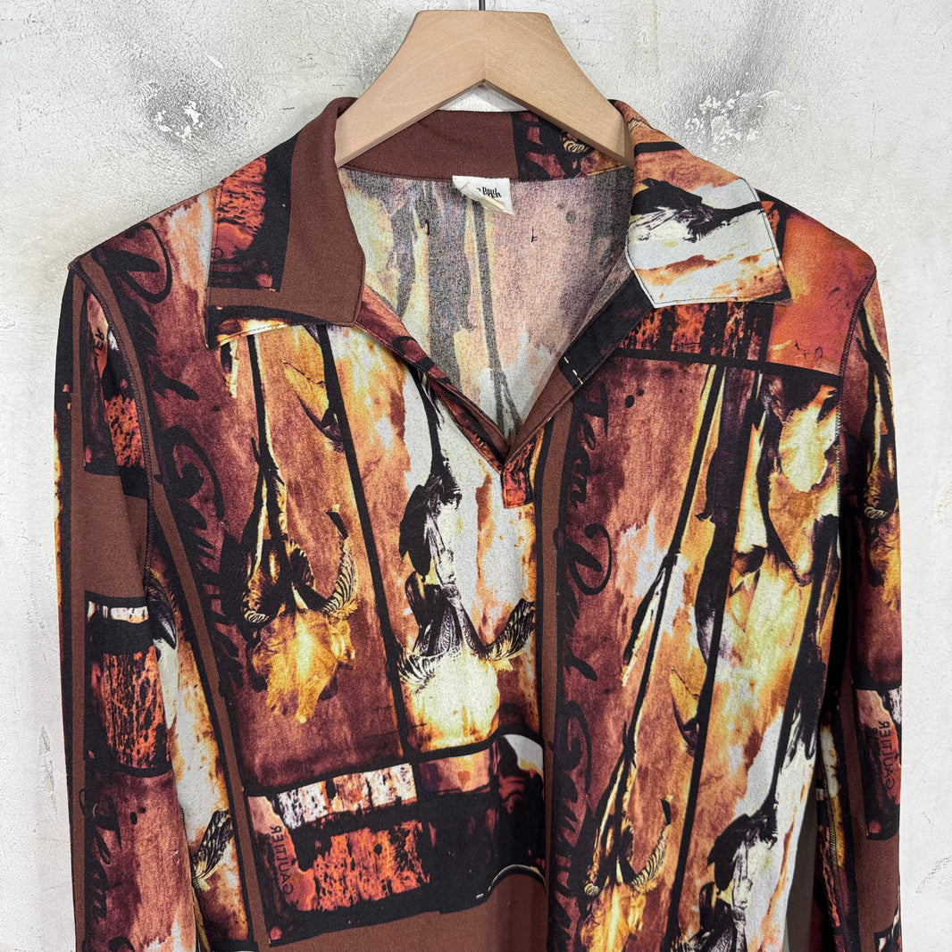 Jean Paul Gaultier Homme Collared Picture Shirt