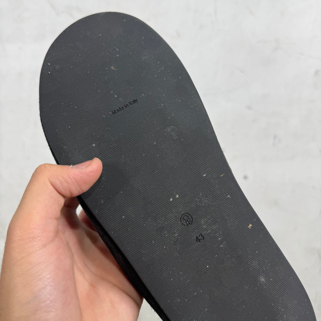 The Row Hudson Suede Slippers