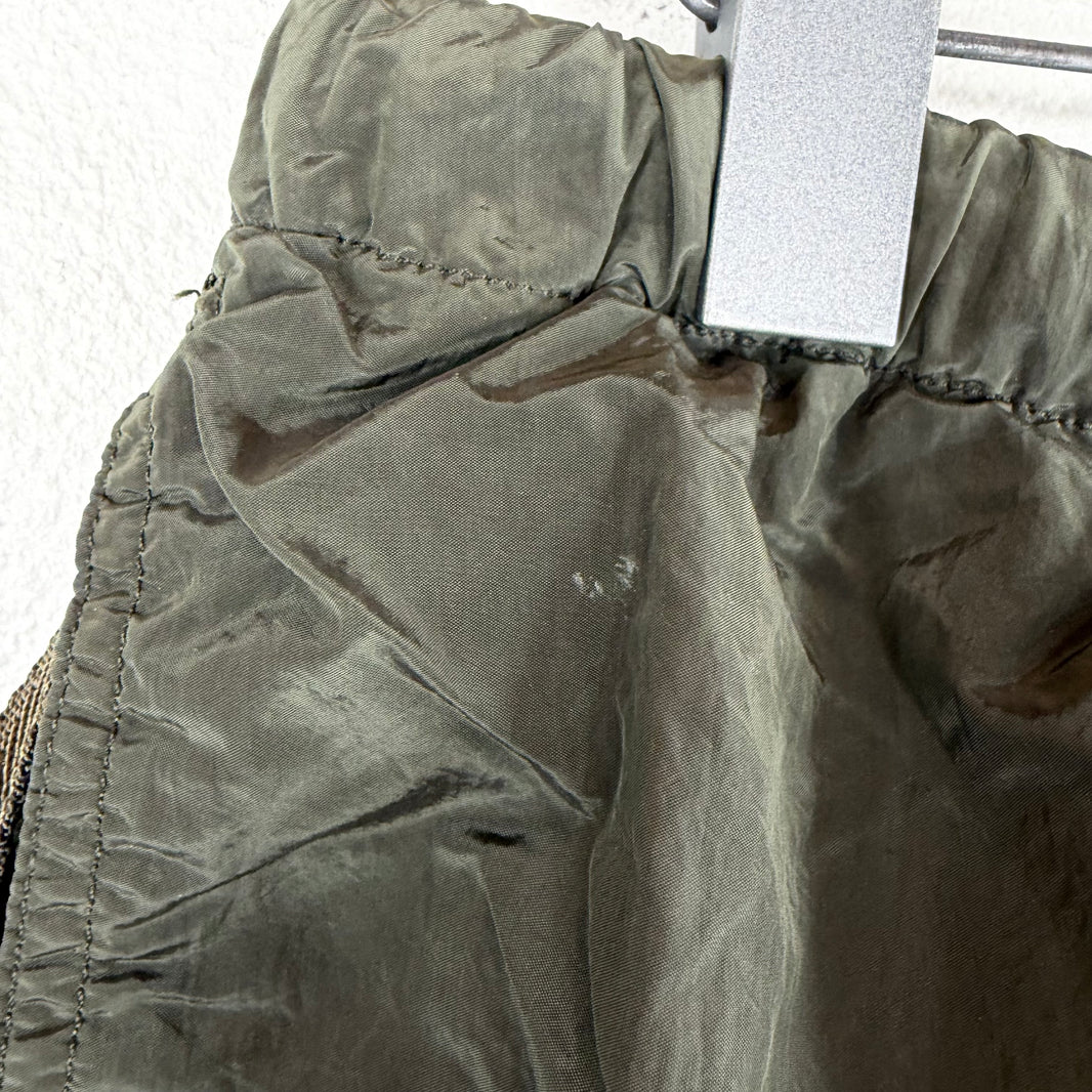 Stone Island Green Shiny Swim Shorts