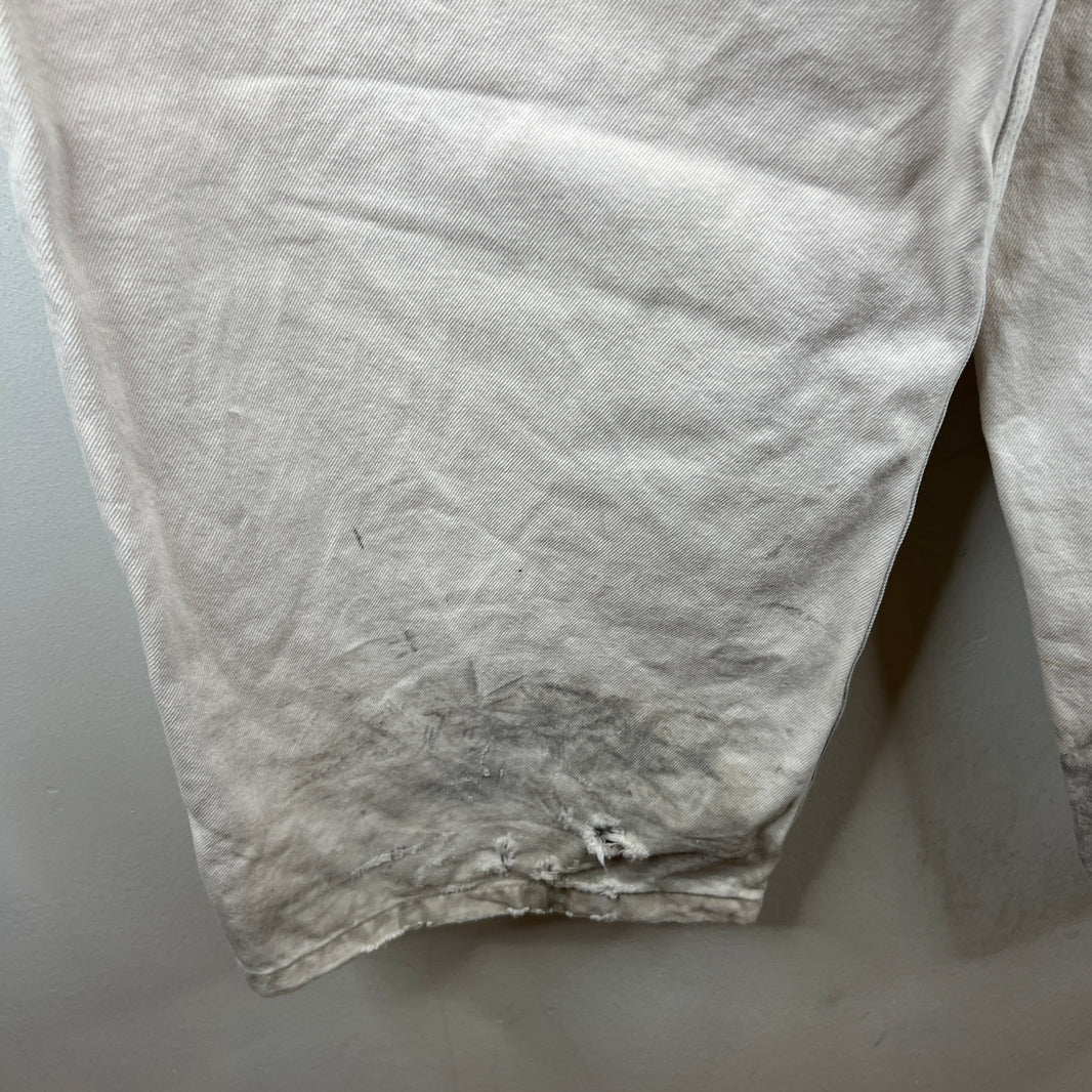 Balenciaga White Denim Convertible Cargo Pants