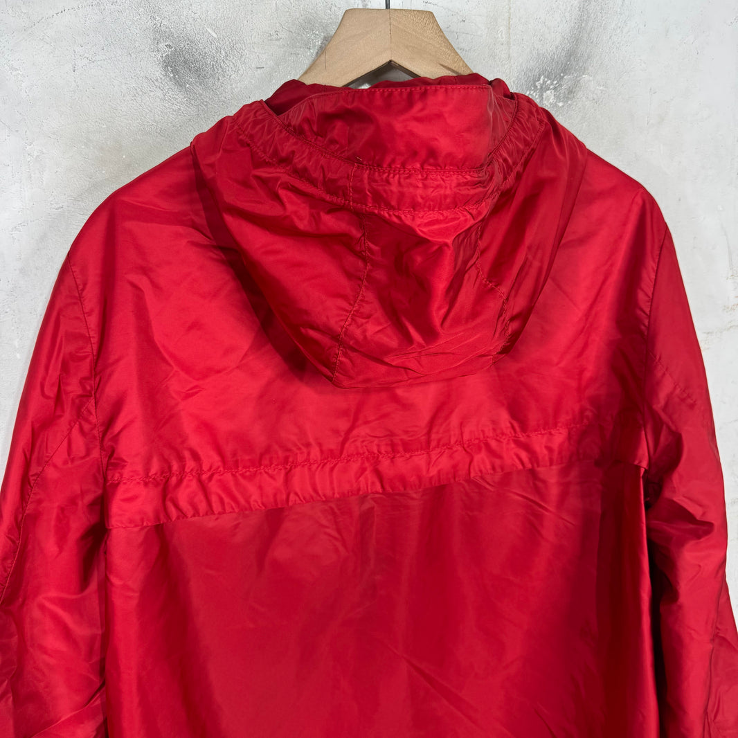 Prada Red Crest Logo Windbreaker