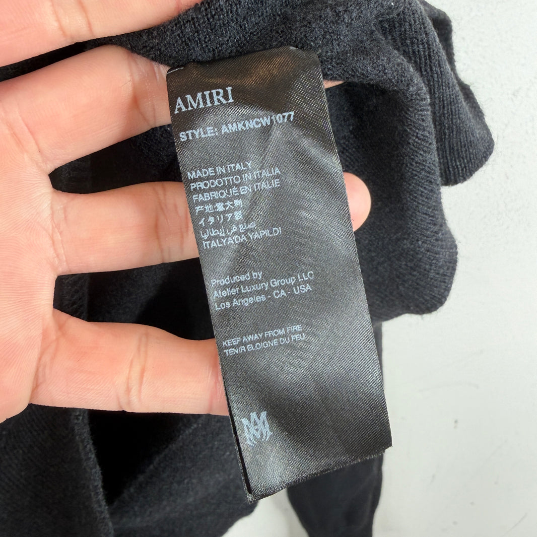 Amiri Wool Charcoal Sweater