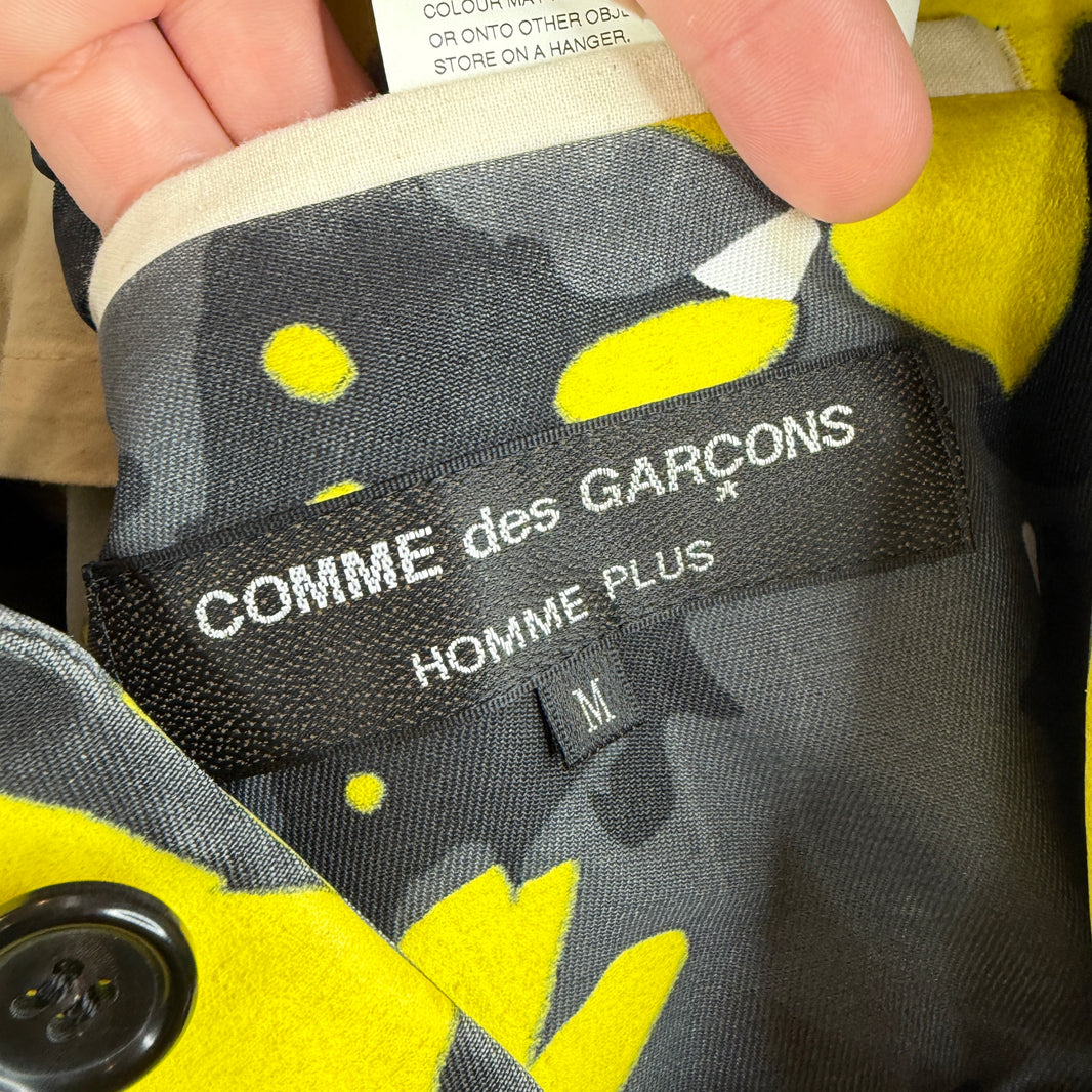 CDG Homme Plus Yellow Camo Car Mold Blazer