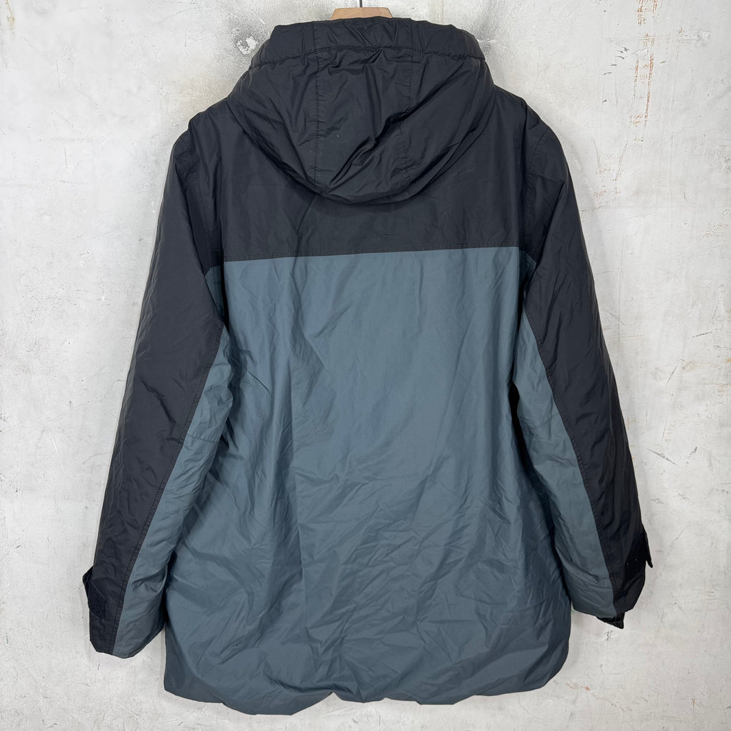 Prada Padded Striped Long Parka Jacket