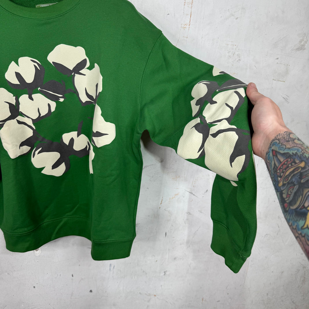 Denim Tears x CPFM Green Wreath Crewneck Sweater