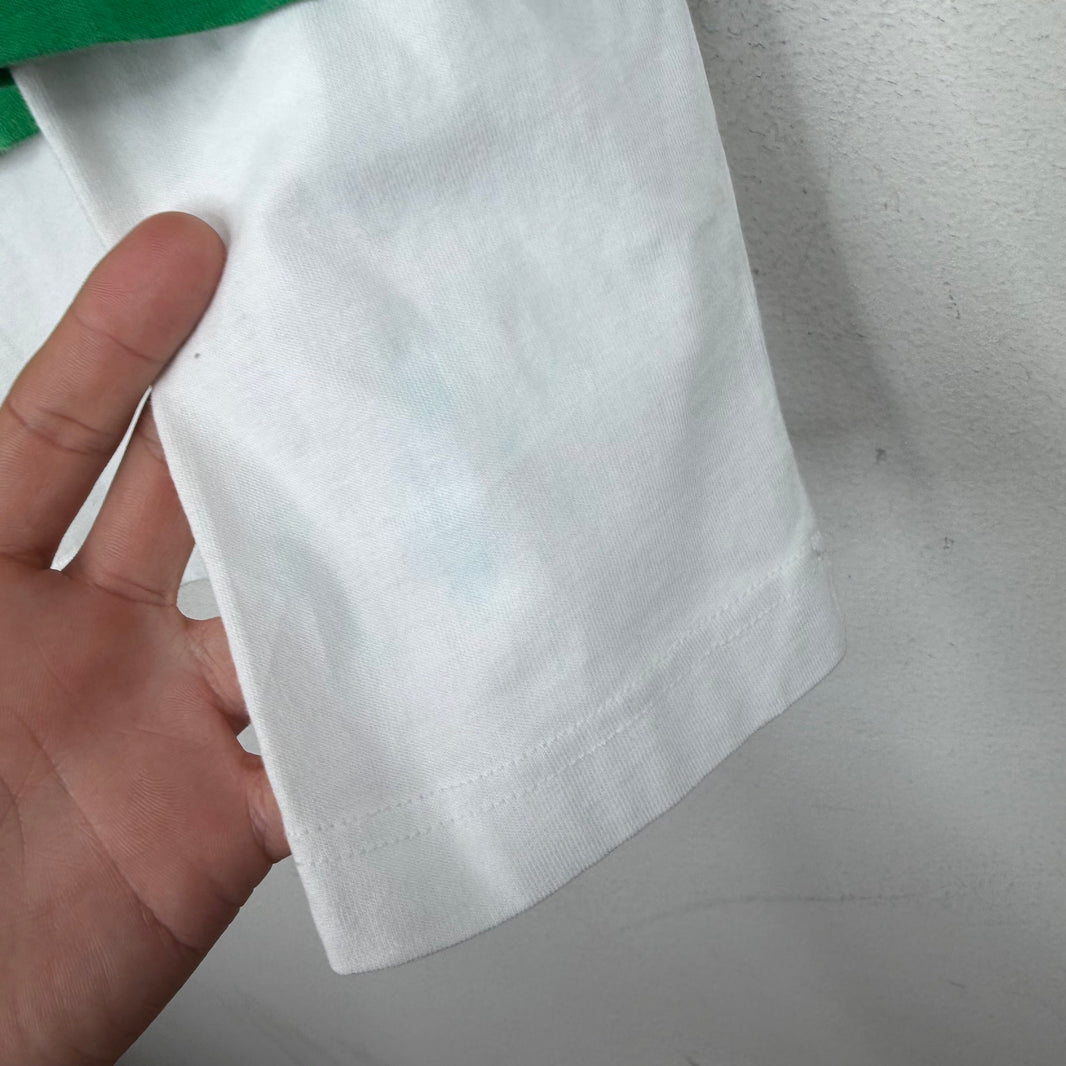 CDG Green/White Double Layer L/S T-Shirt