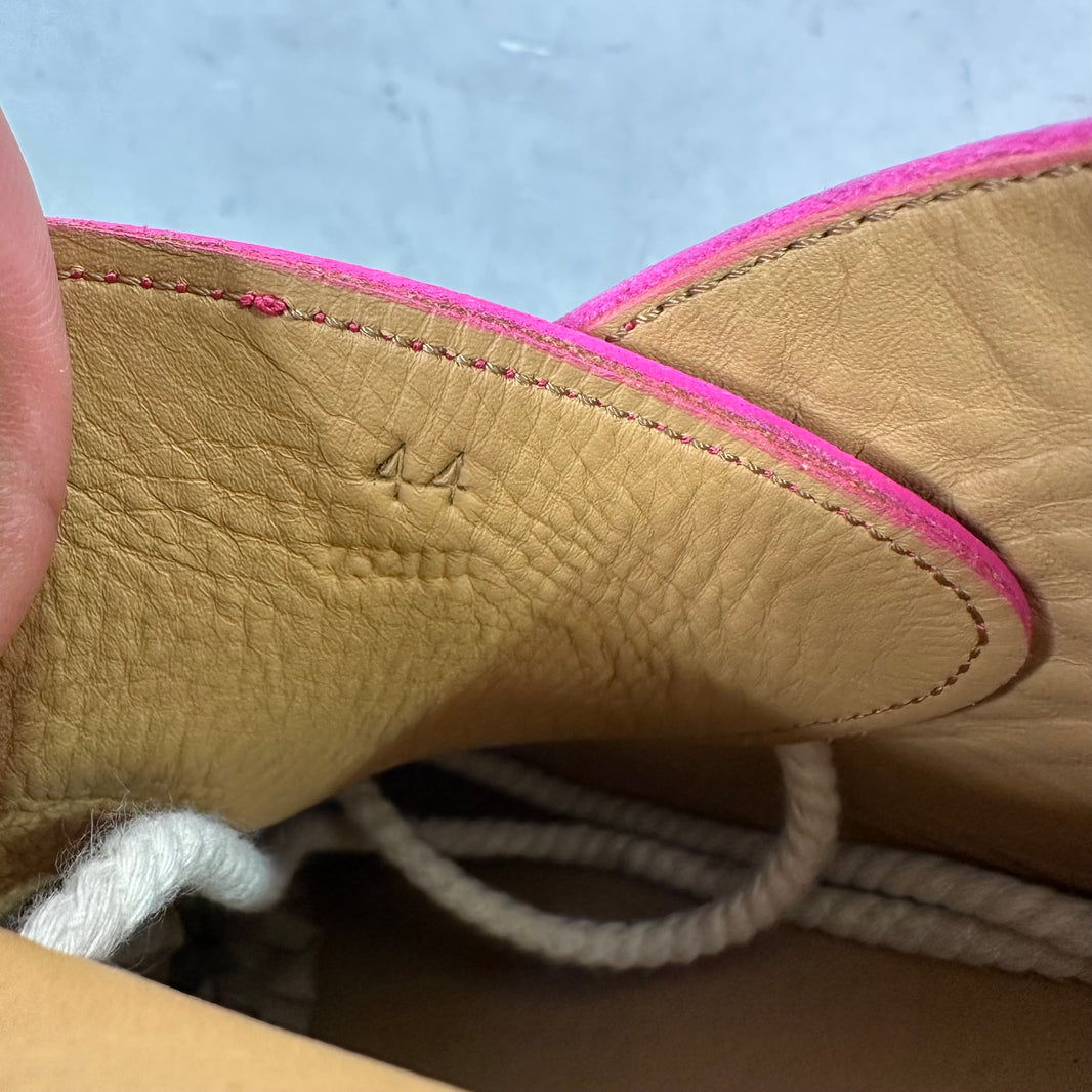 Loewe Pink Laced Moccasins
