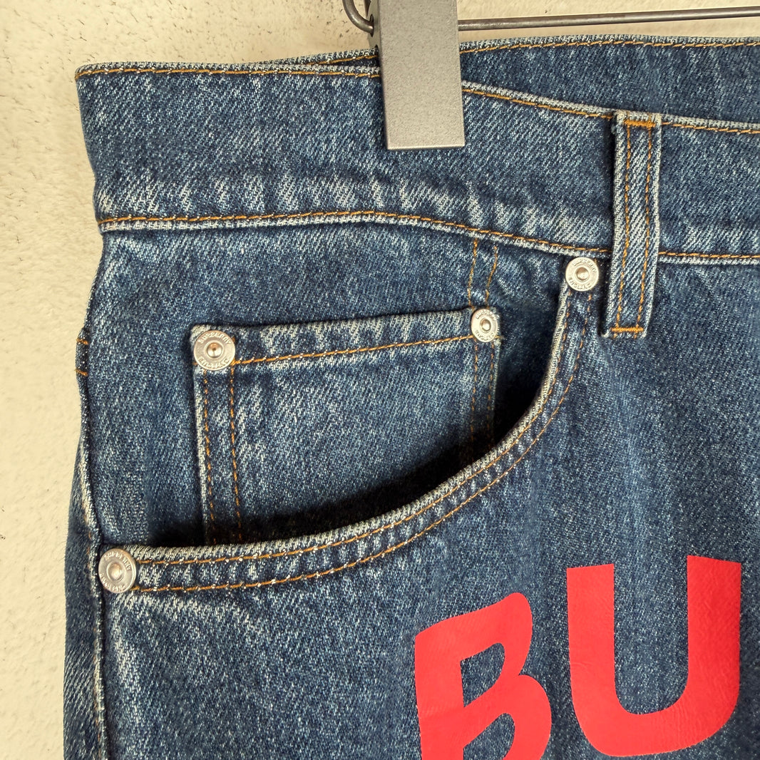 Burberry Printed Logo Jeans