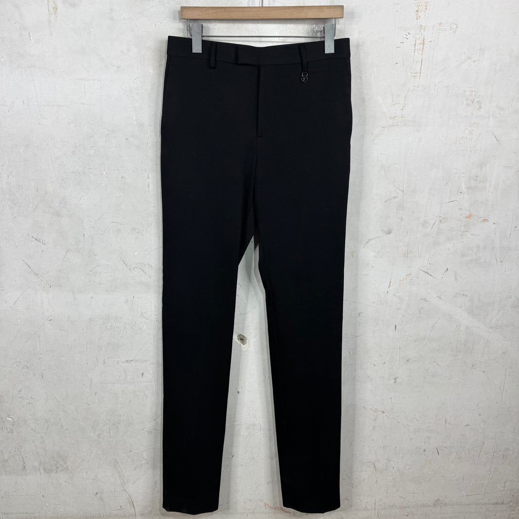 Louis Vuitton Heel Zip Black Trousers