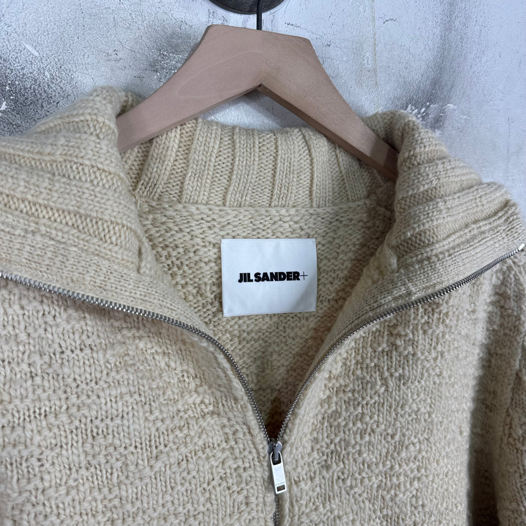 Jil Sander Zipped Wool Sweater