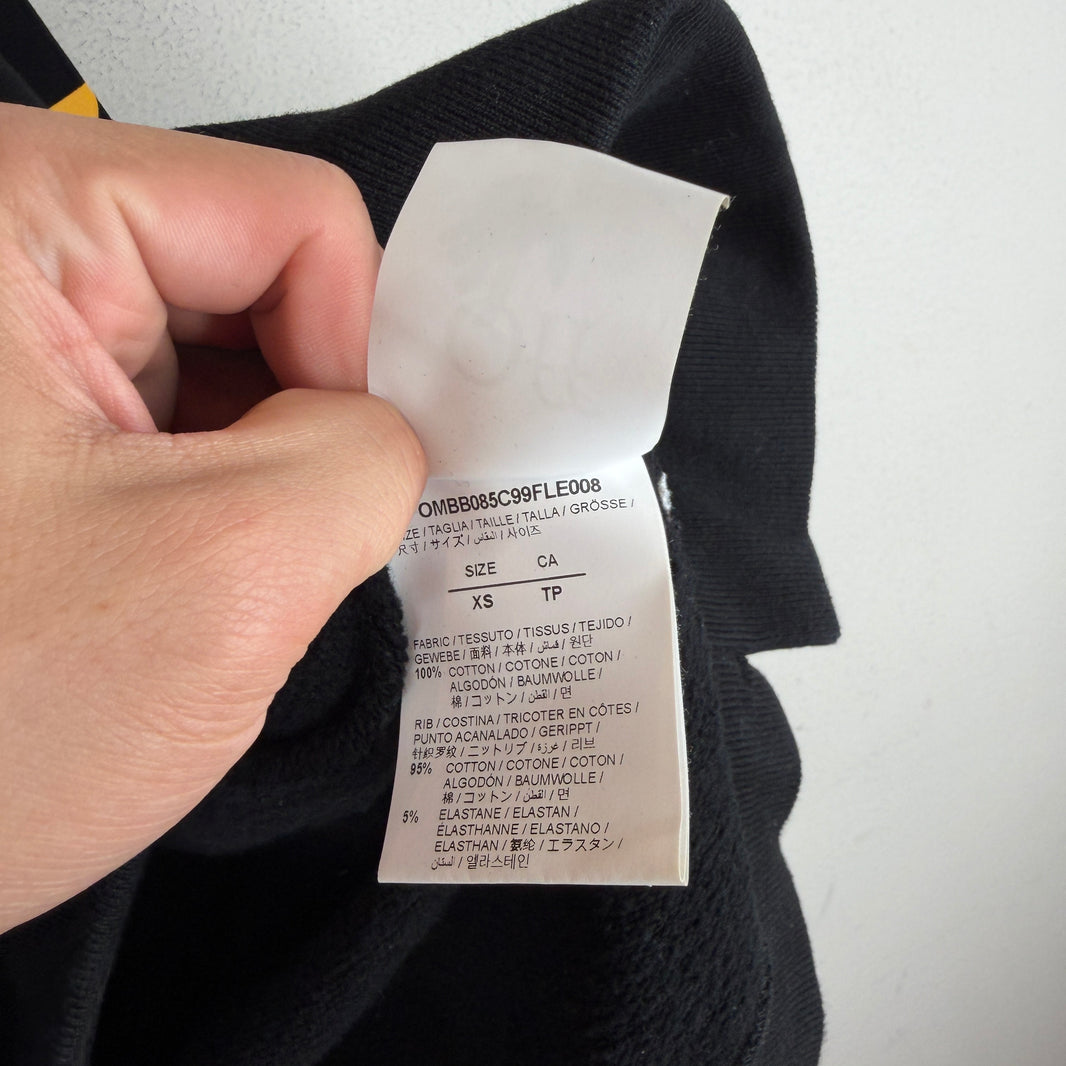 Off White Caravaggio Black/Yellow Hoodie