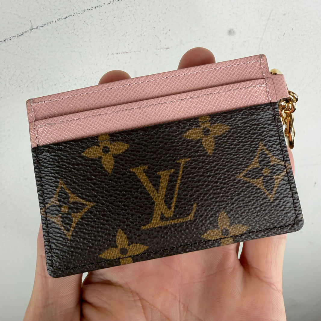 Louis Vuitton Charm Pink/Monogram Card Holder