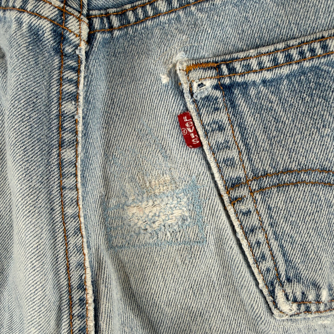 Vintage Repaired Levi's 501XX Denim Jeans