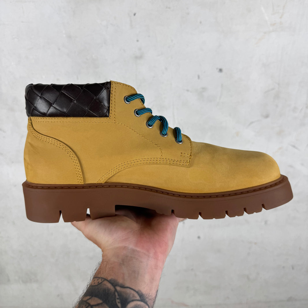 Bottega Veneta Tan Haddock Mid Boots