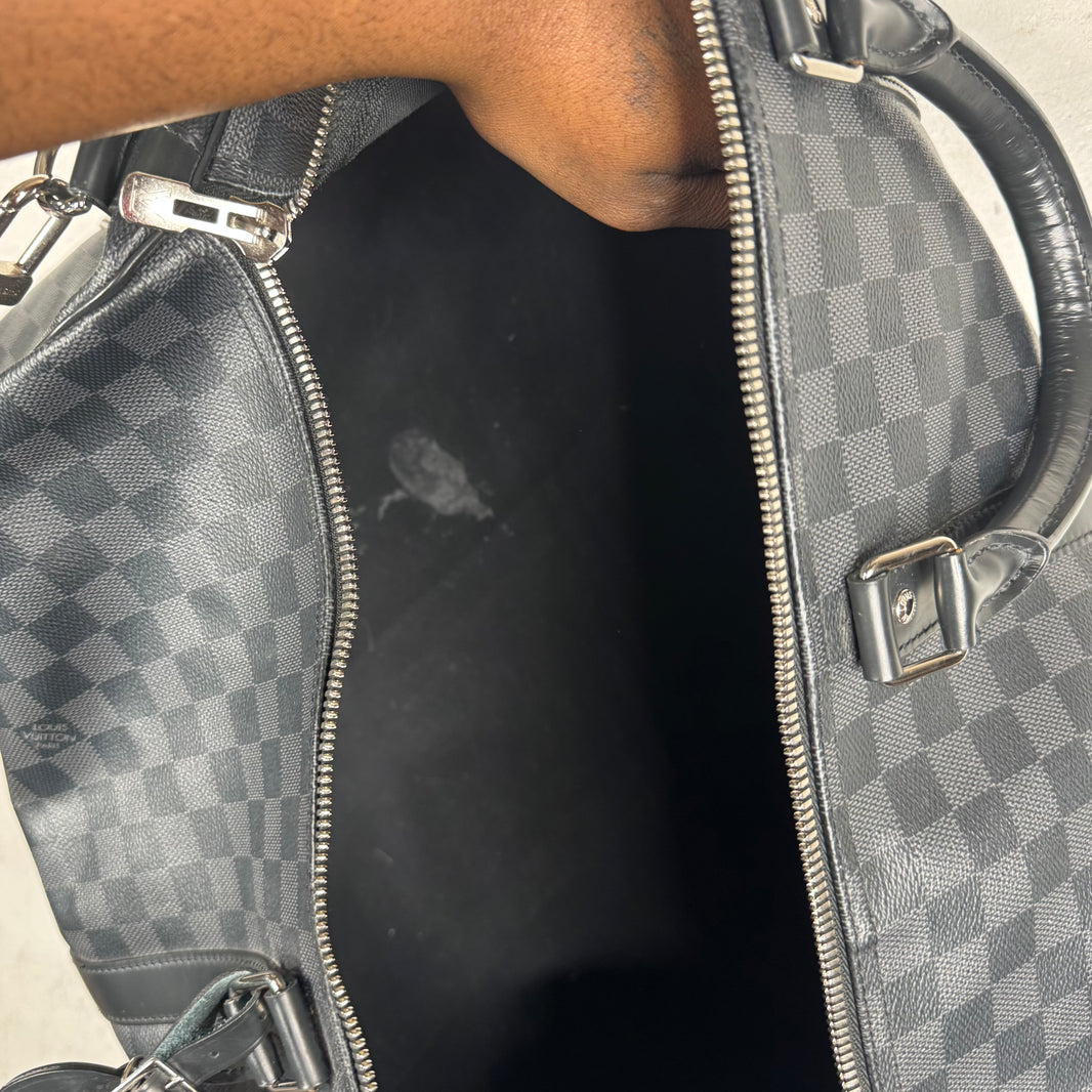 Louis Vuitton Damier 55 Keepall Duffle Bag