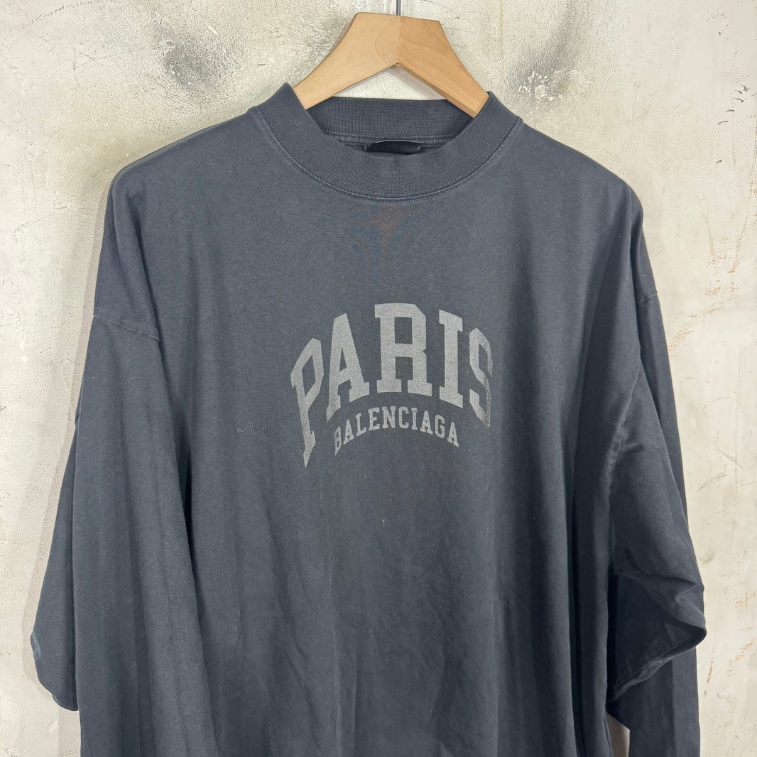 Balenciaga Paris Tonal L/S T-Shirt