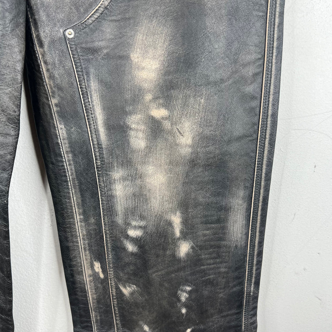 424 Leather Double Knee Trousers