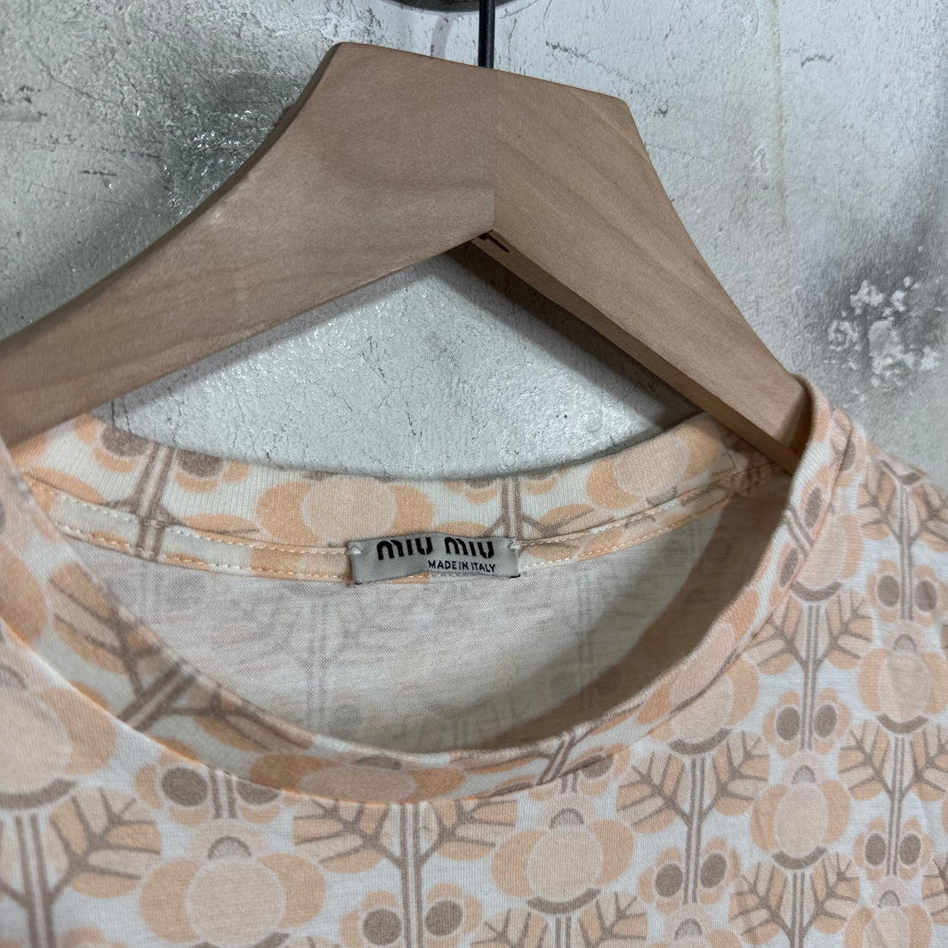 Miu Miu 2015 AOP Pocket T-Shirt