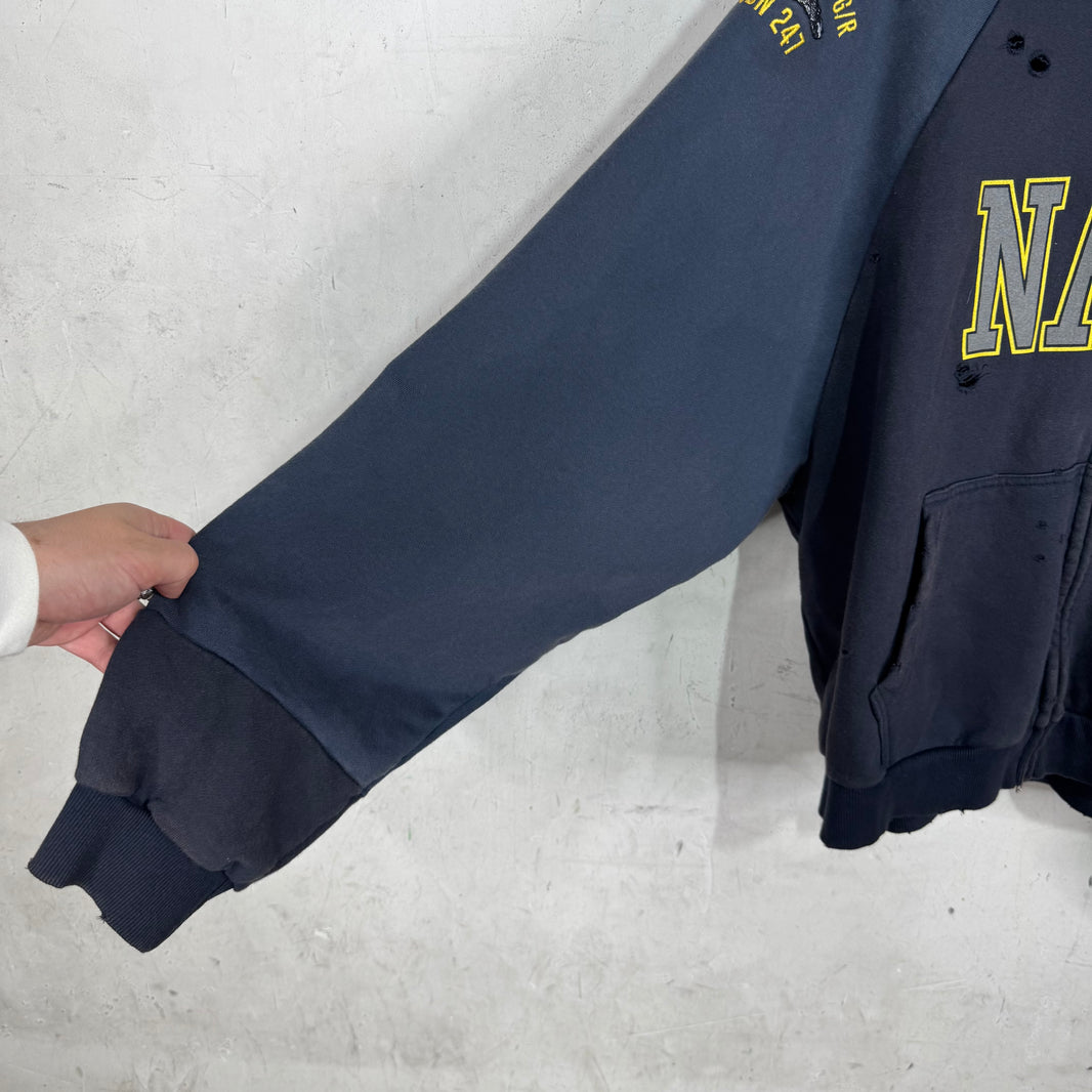 Project G/R Navy Reconstructed Hoodie