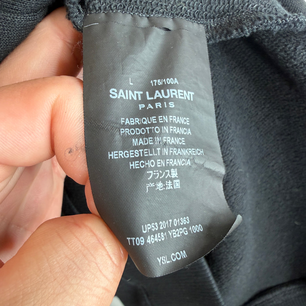 Saint Laurent Small Center Logo Hoodie
