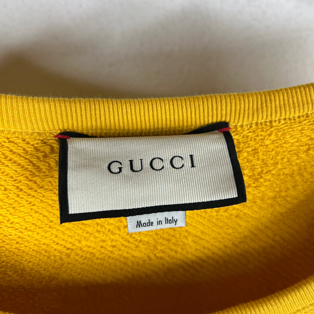 Gucci Yellow Cat Sweater