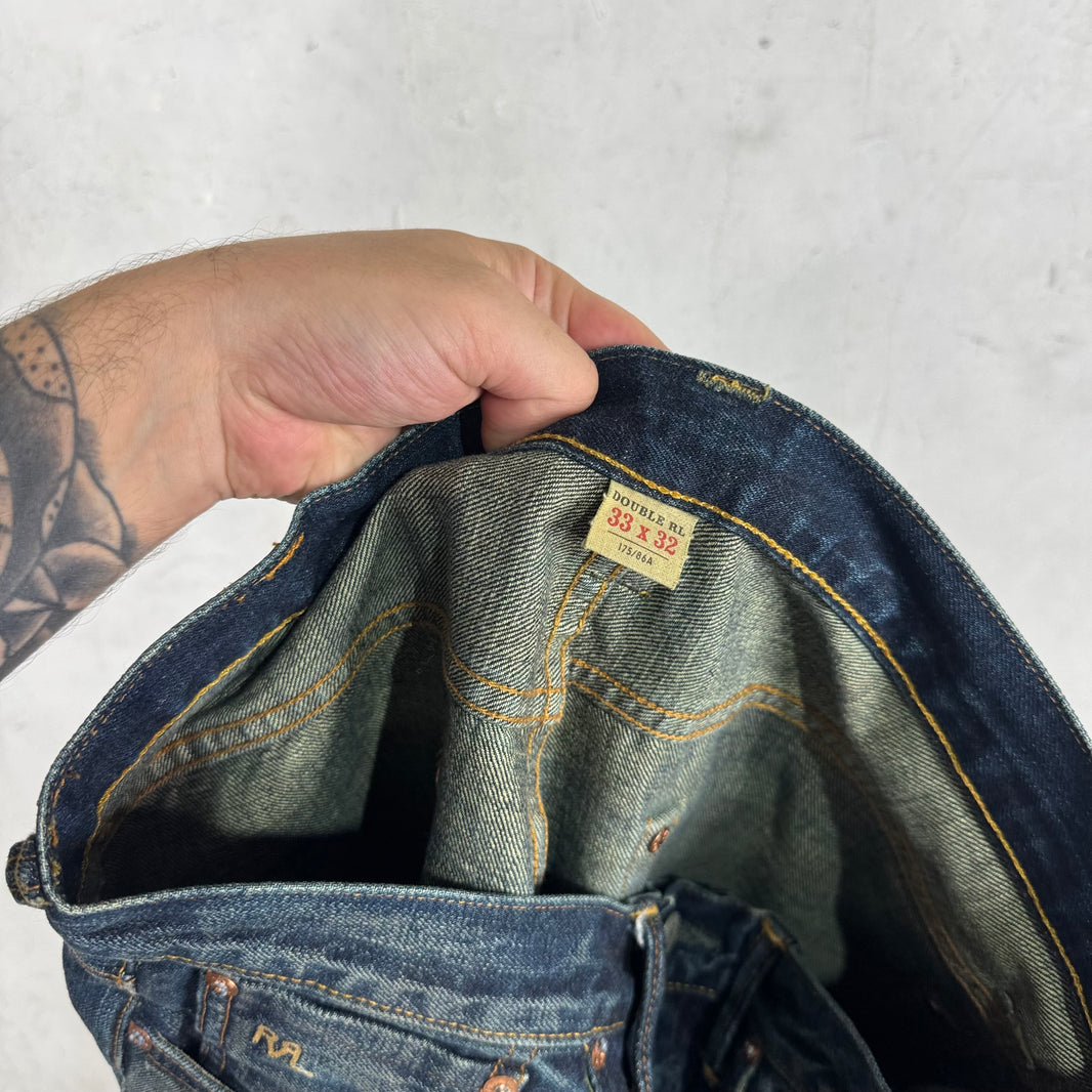 RRL Looser Fit Medium Wash Jeans