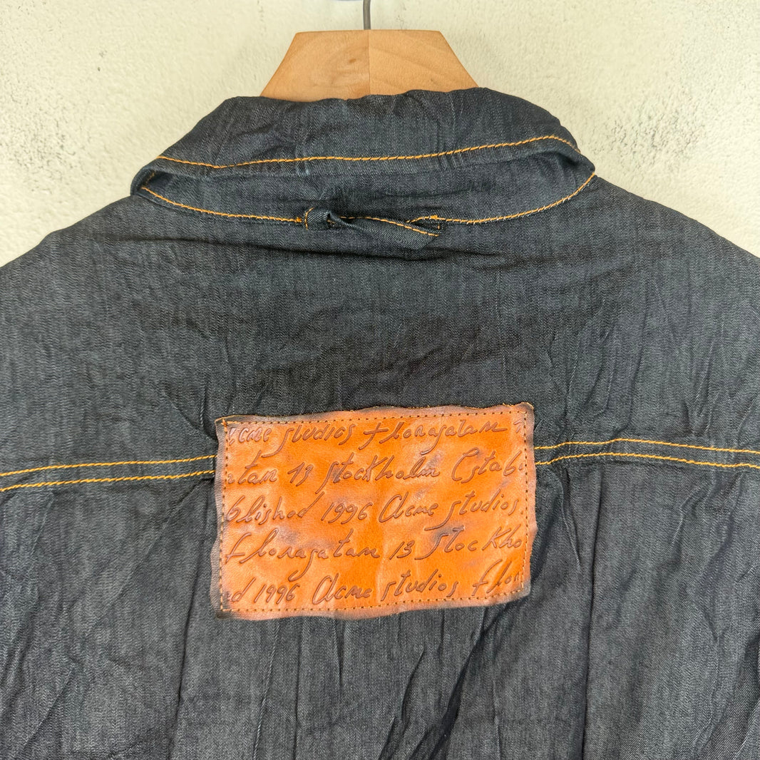 Acne Studios Wrinkled Padded Denim Jacket