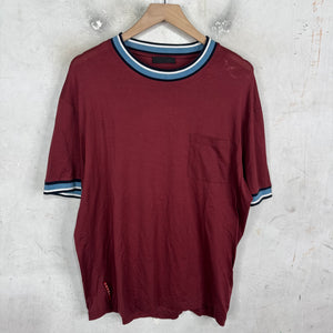 Prada Ribbed Maroon T-Shirt