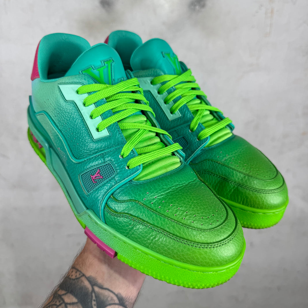 Louis Vuitton Gradient Green Trainers