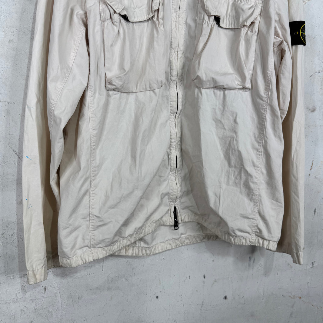Stone Island Double Pocketed Zipped Shirt