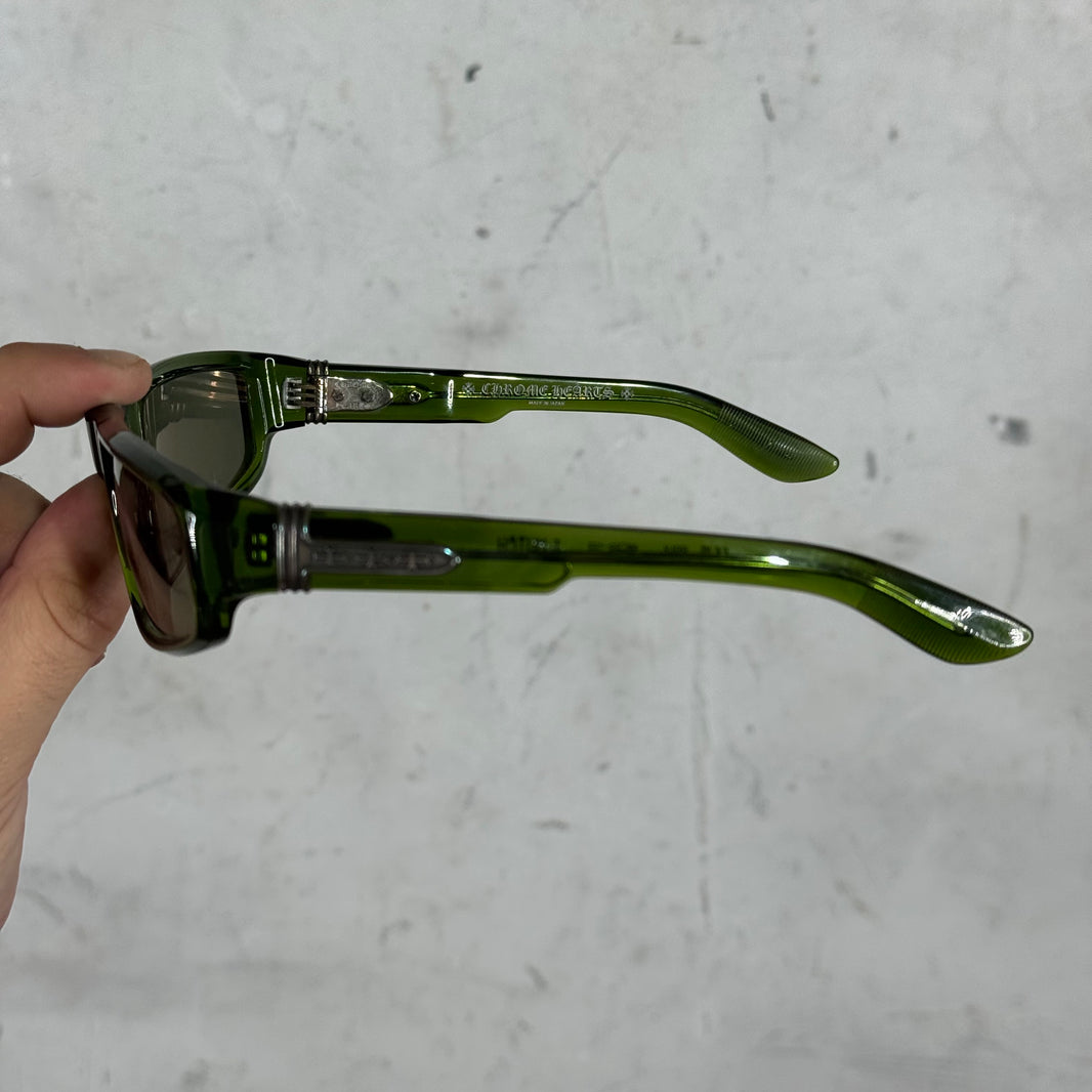 Chrome Hearts Translucent Green T.Hutch Sunglasses