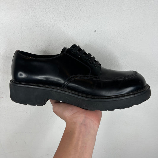 Prada Brushed Leather Derby Shoes
