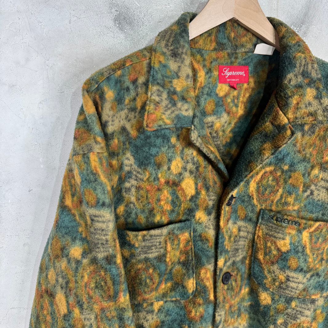 Supreme Floral Fleece Overshirt
