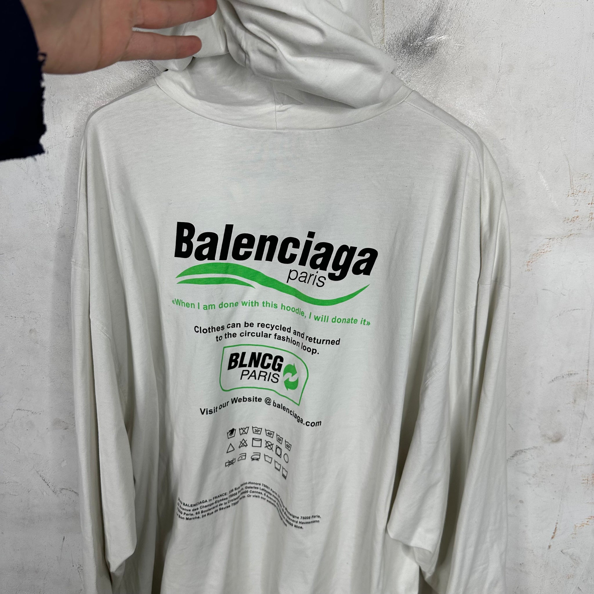 Balenciaga Recycle Shirt Hoodie