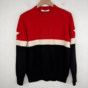 Givenchy Star Patched Striped Crewneck