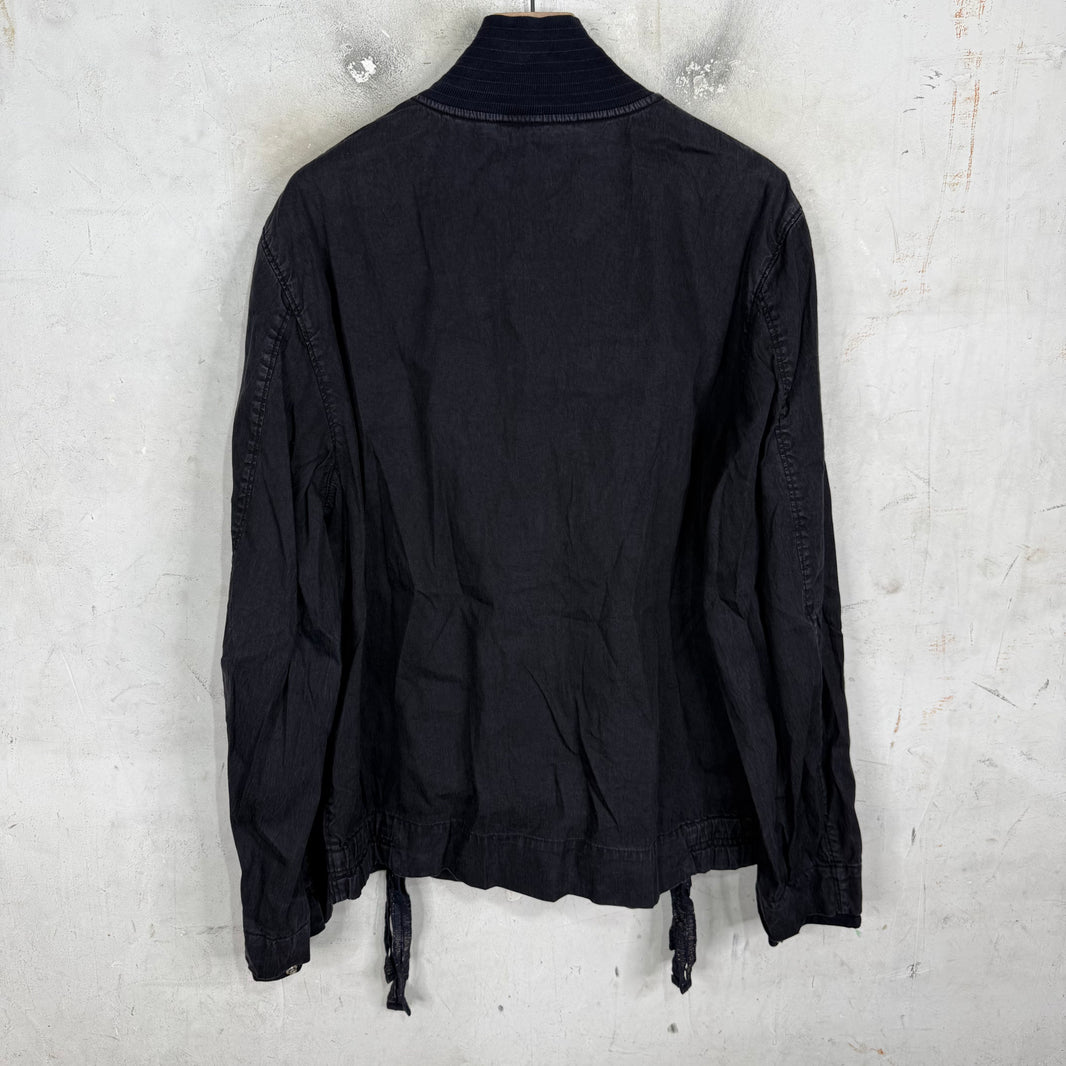 Stone Island 90's Ribbed Collar Canvas Jacket