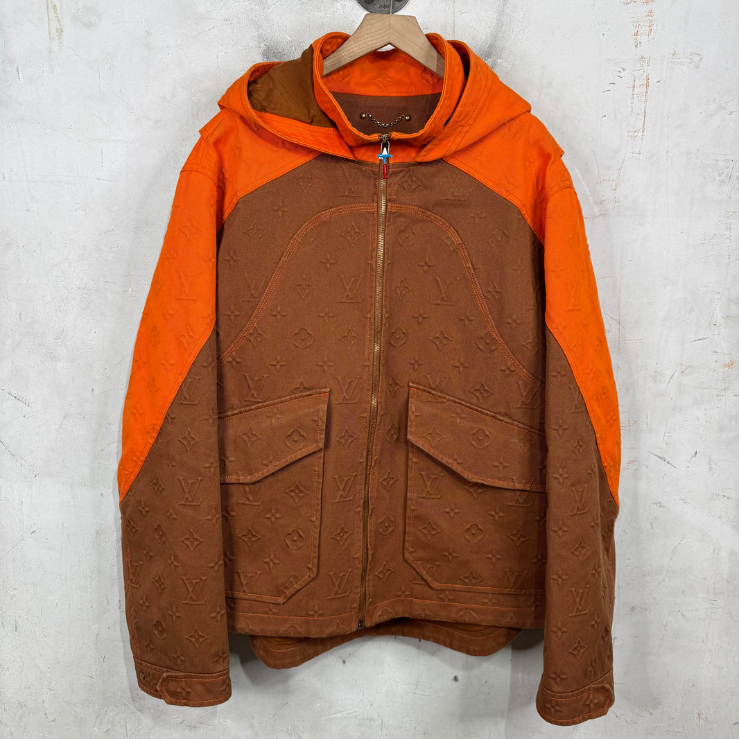 Louis Vuitton Orange Monogram Carpenter Jacket