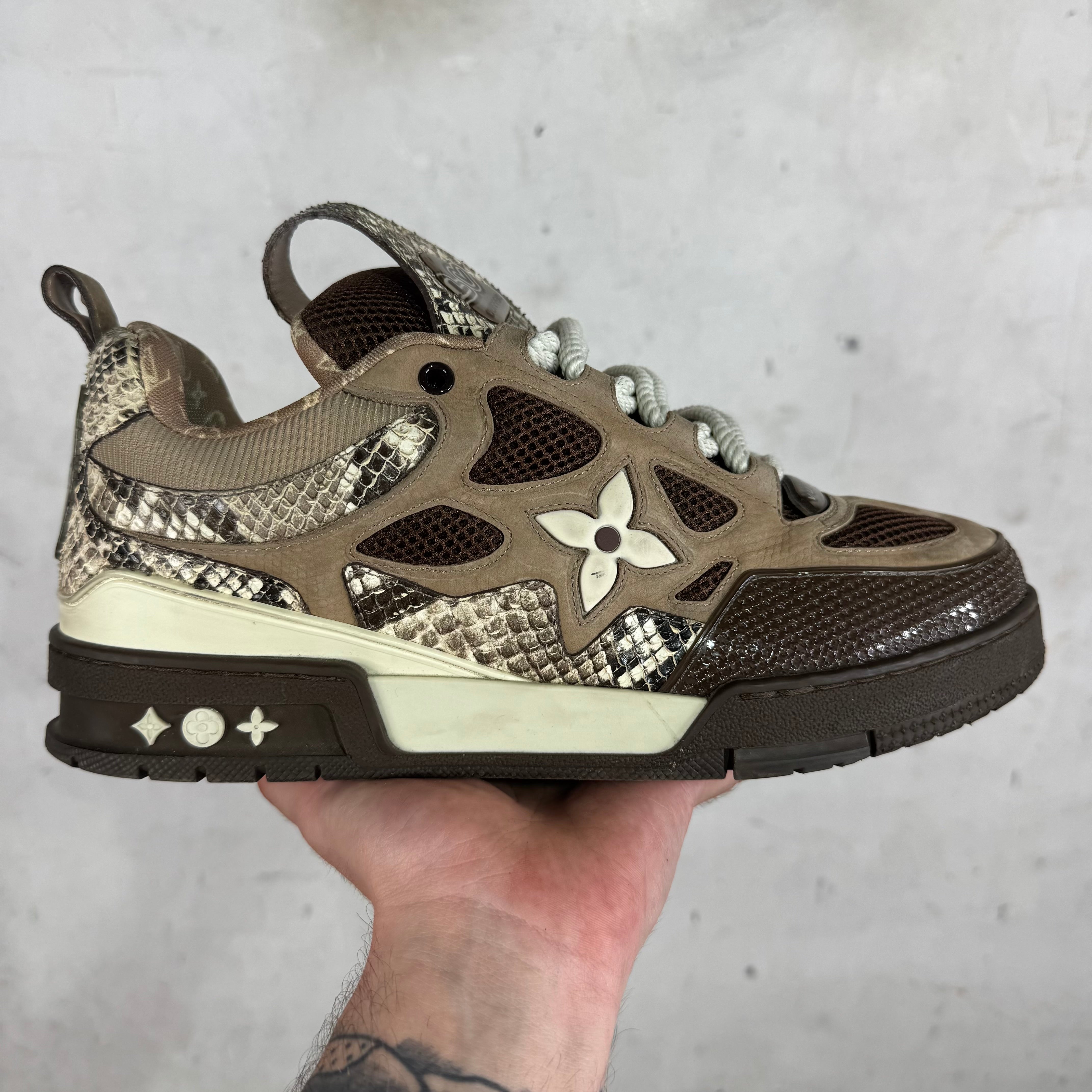 Louis Vuitton Snakeskin Skate Trainers – www.Lukes.store