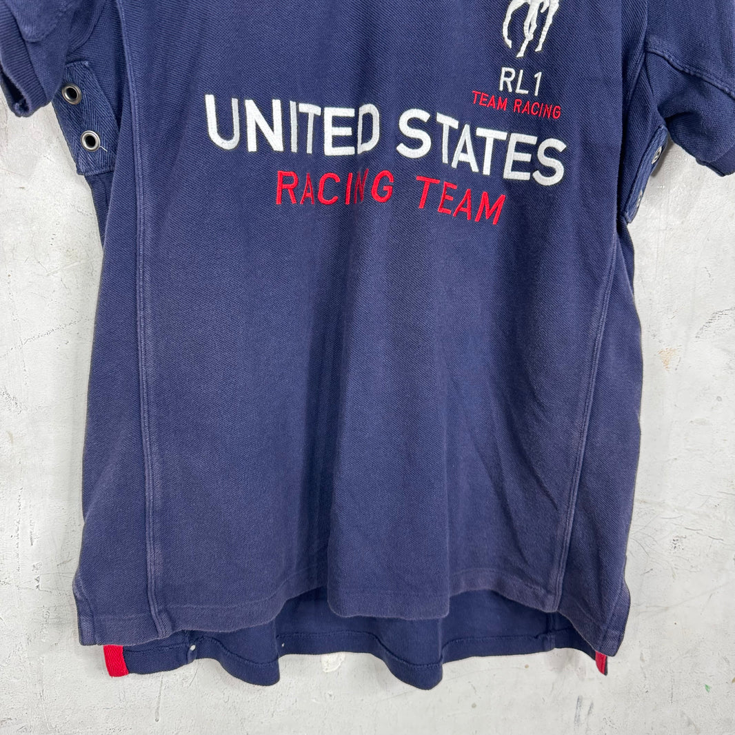 Ralph Lauren Navy USA Racing Polo