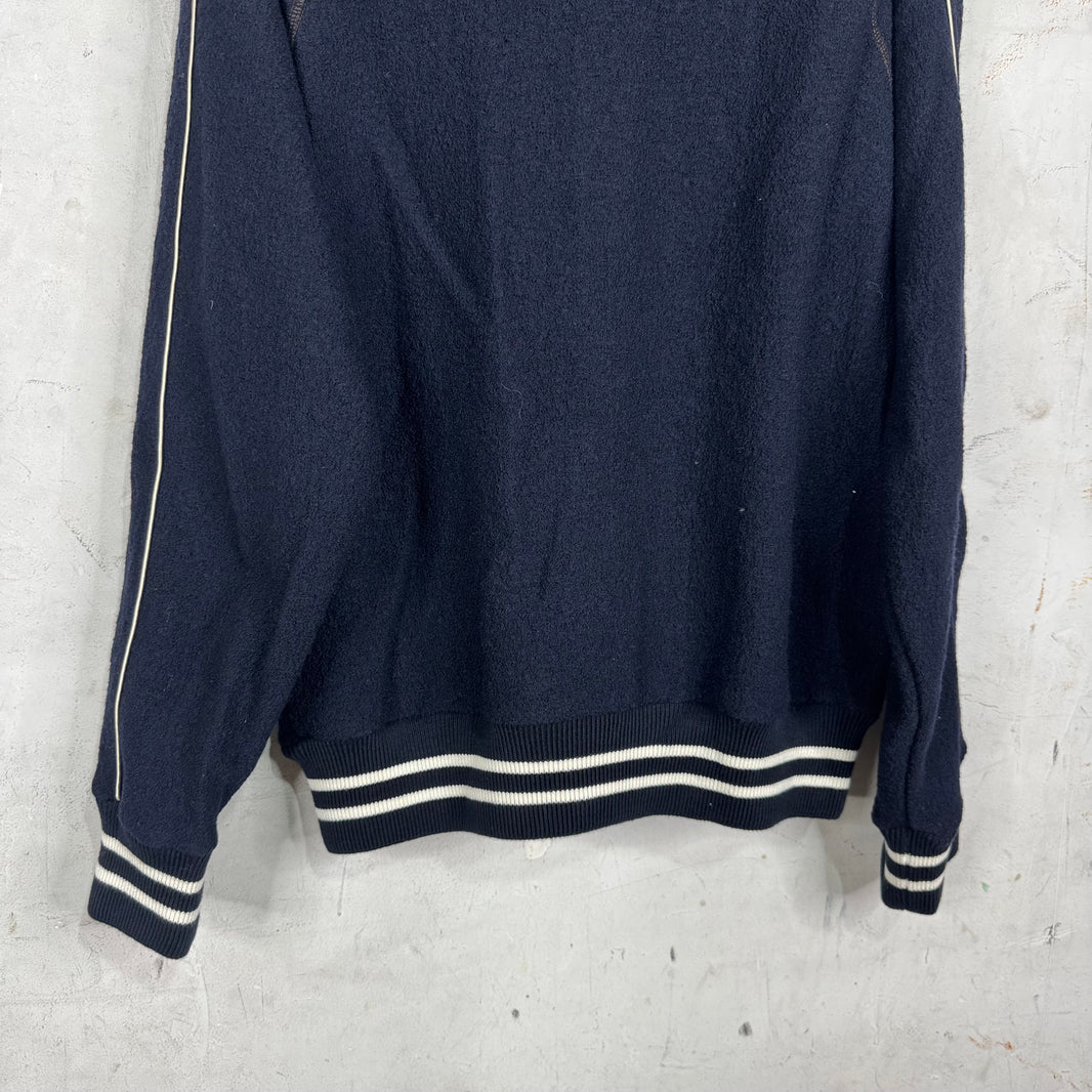 Wales Bonner Boiled Wool Varsity Jacket
